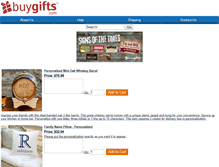 Tablet Screenshot of buygifts.com